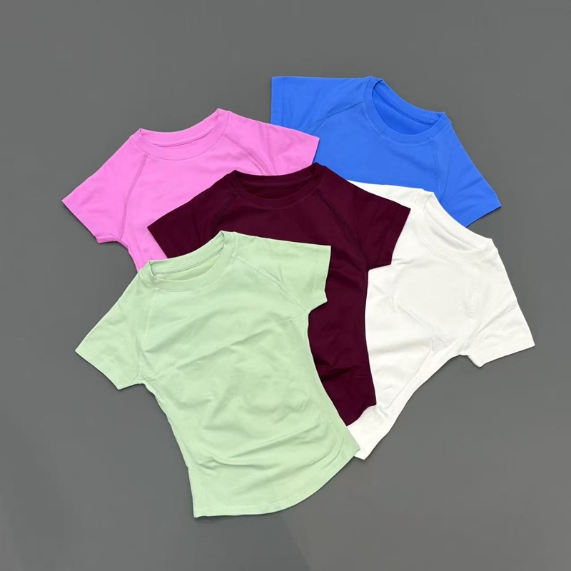 Pilates Yoga Top - Short Sleeve Seamless Yoga Top Women