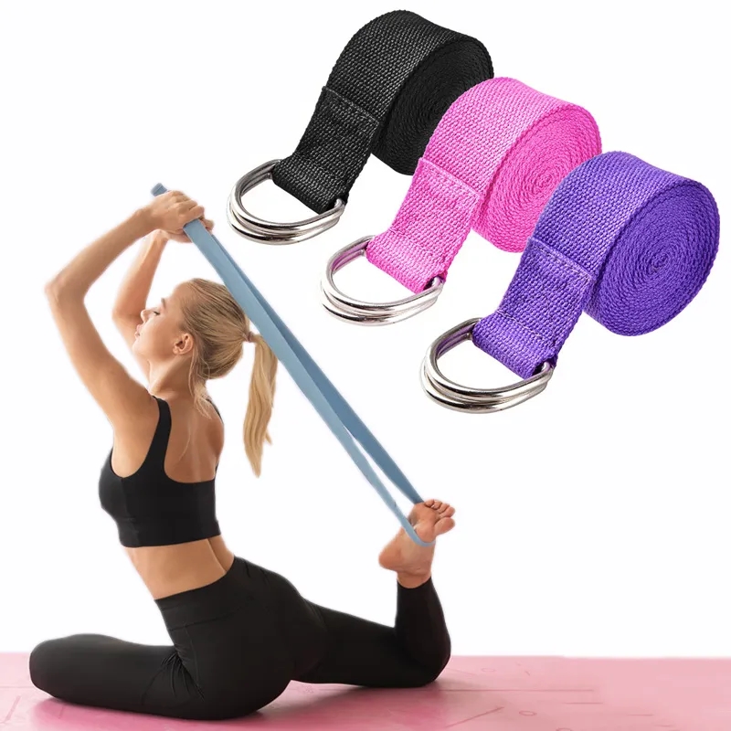 Pilates Yoga Ring Exercises - 183*3.8cm Yoga Strap Cotton Exercise Yoga