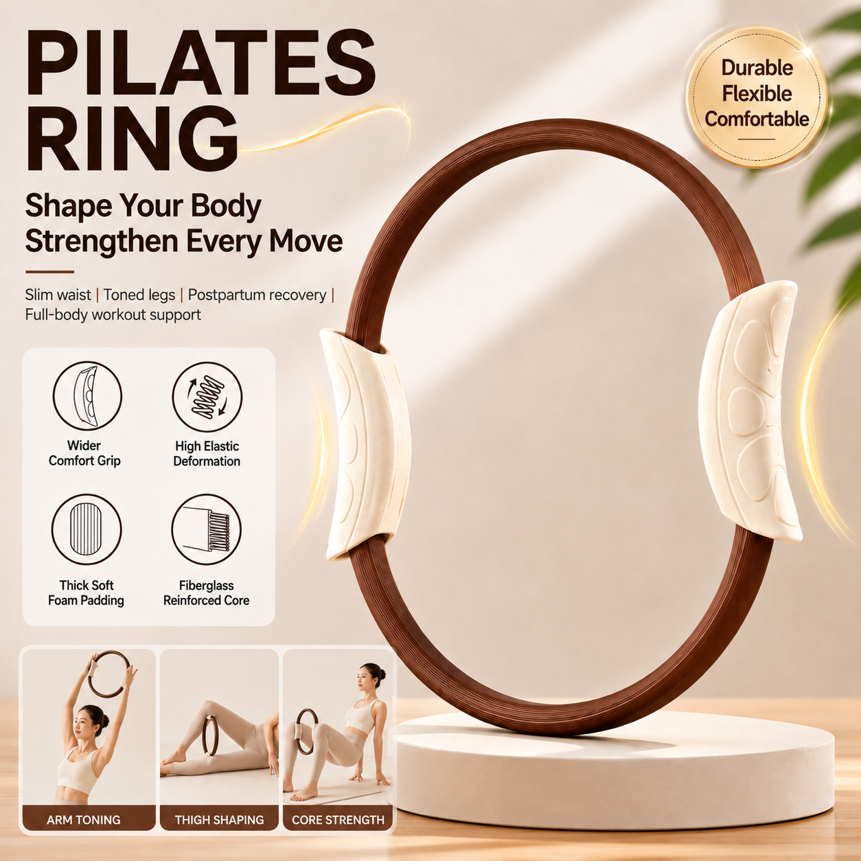 Pilates Yoga Resistance Ring - Pilates Ring, Yoga Ring, Pelvic Floor