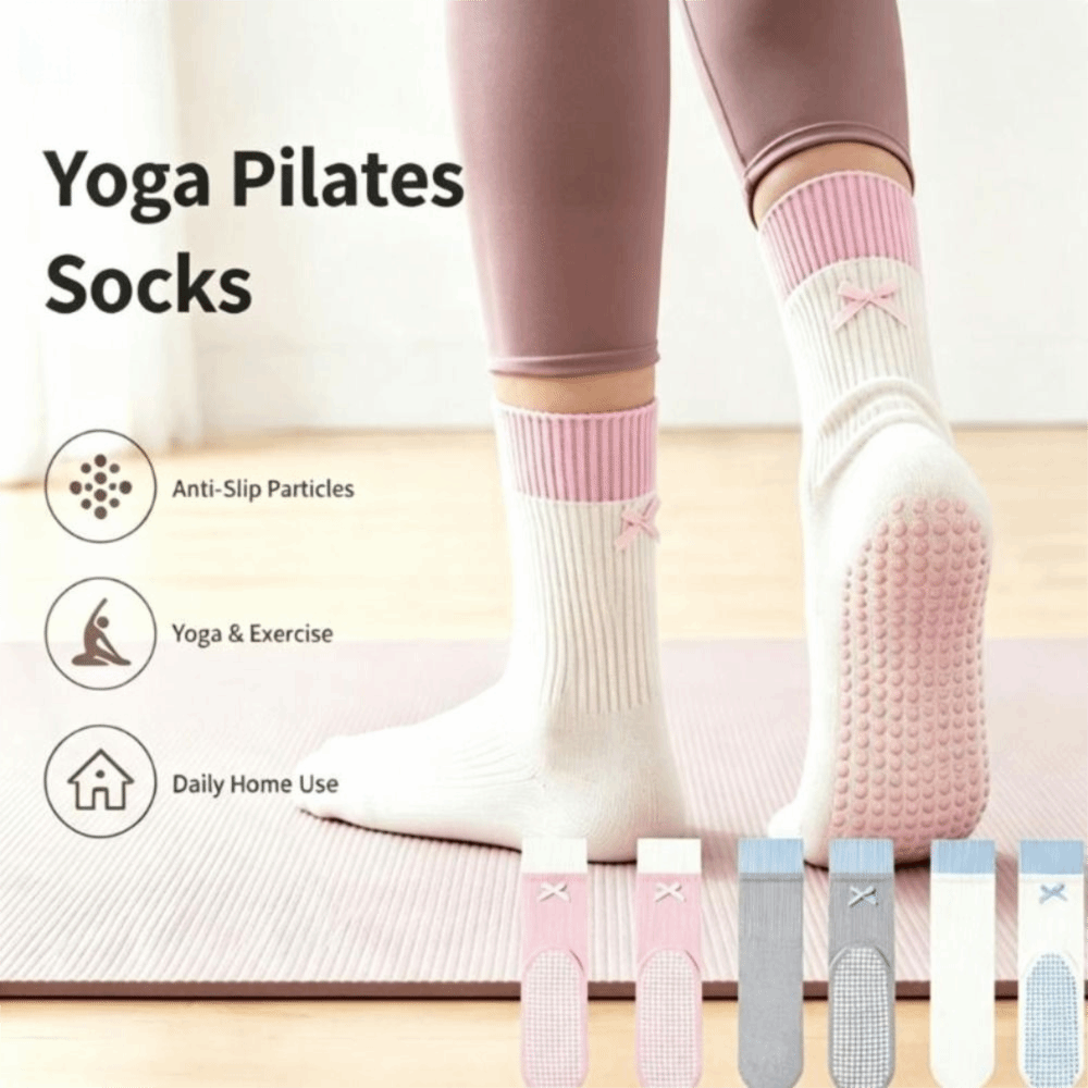 New Cotton Yoga Socks Silicone - огляд і ціна Pilates Yoga Y Barre