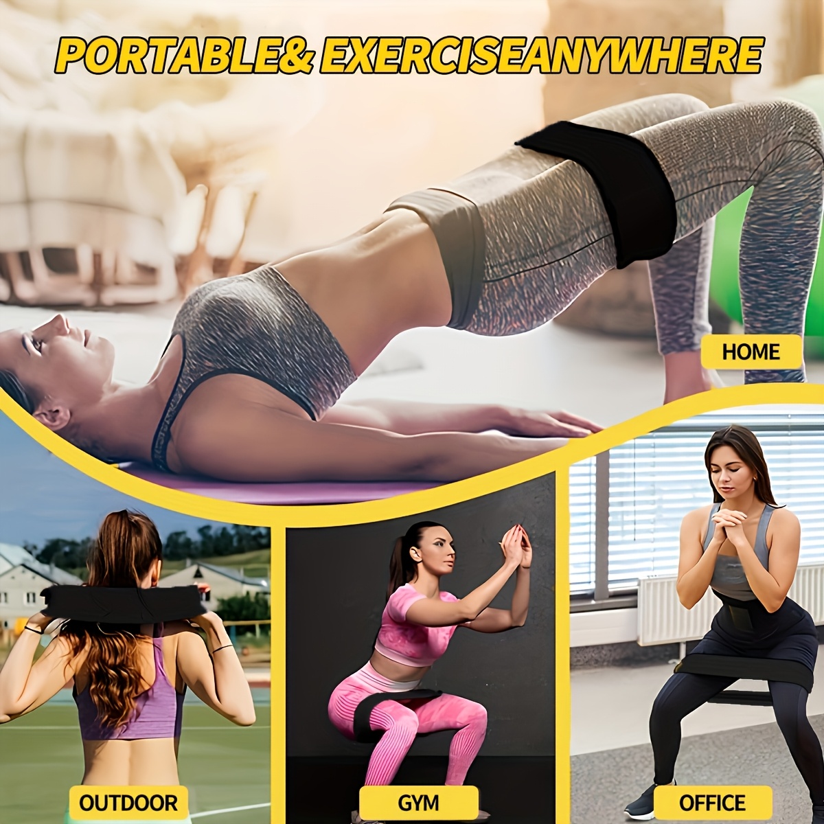 3PCS Resistance Bands Set, Ela - огляд і ціна Pilates Yoga Board