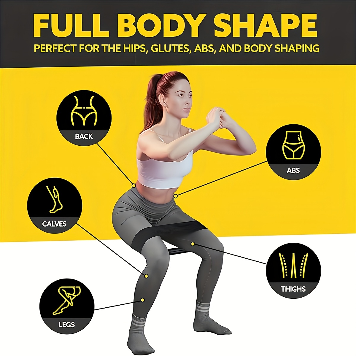 3PCS Resistance Bands Set, Ela - огляд і ціна Pilates Yoga Board
