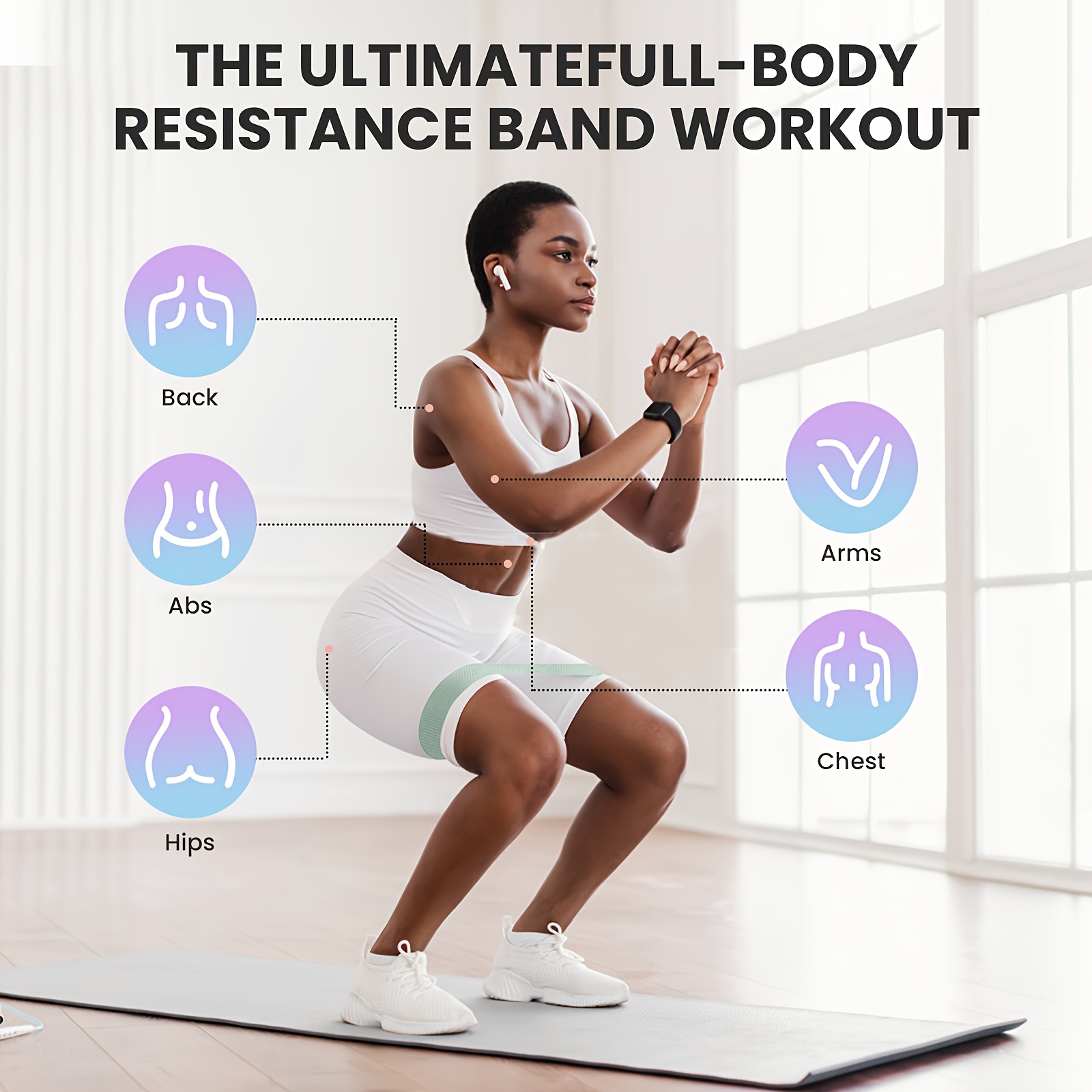 Fitness Resistance Bands with  - огляд і ціна Pilates Yoga Board