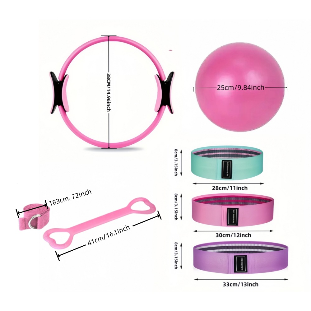 8-piece Pilates Ring Ring Set  - огляд і ціна Pilates Yoga Resistance Ring