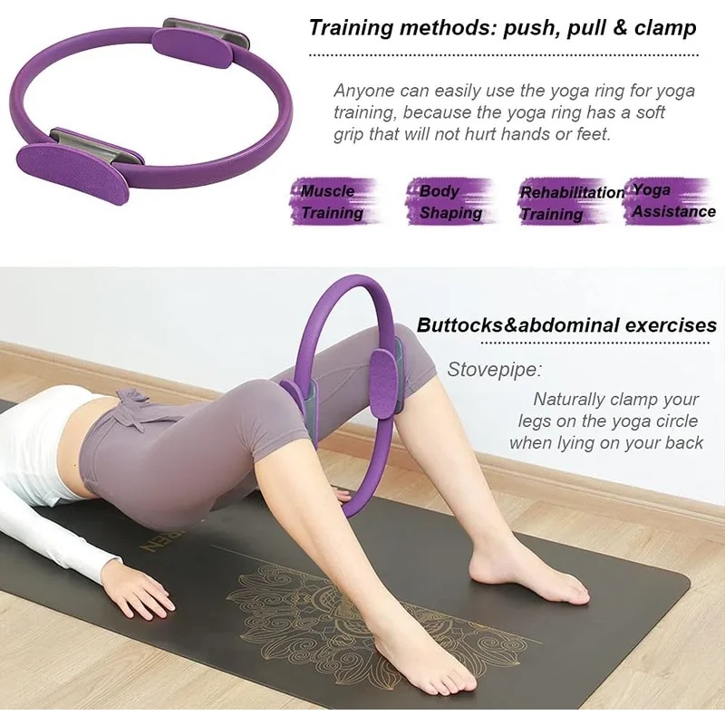 1Pc Non Slip Yoga Pilates Resi - огляд і ціна Pilates Yoga Resistance Ring