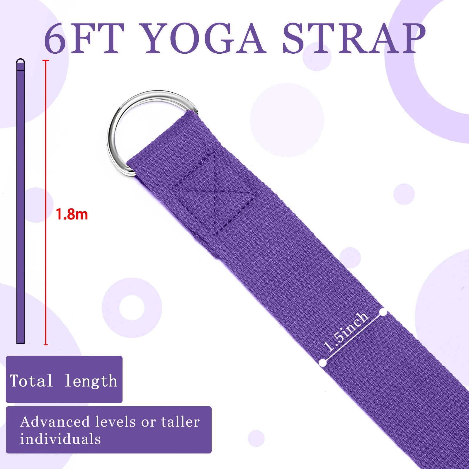 183*3.8cm Yoga Strap Cotton Ex - огляд і ціна Pilates Yoga Ring Exercises