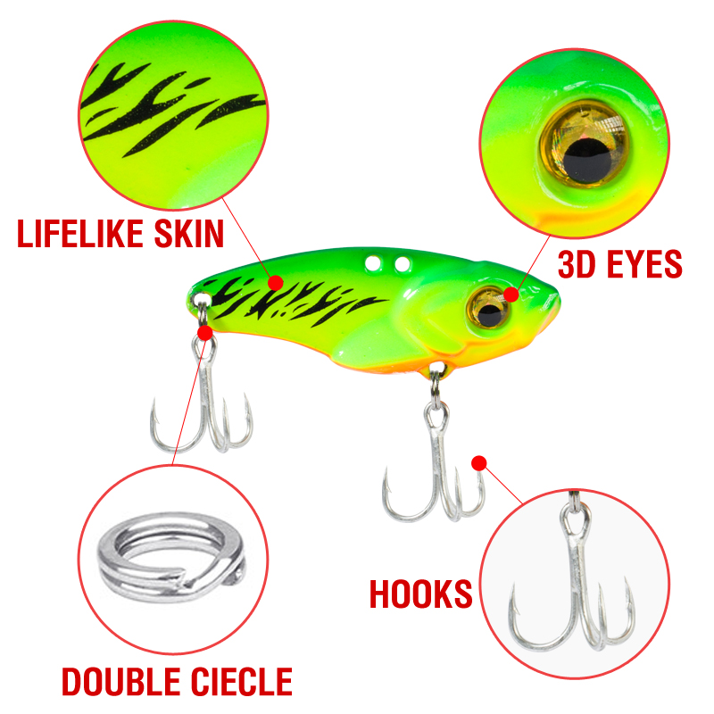 6PCS Metal VIB Lure 5g 7g 10g  - огляд і ціна Balance Board Wobble
