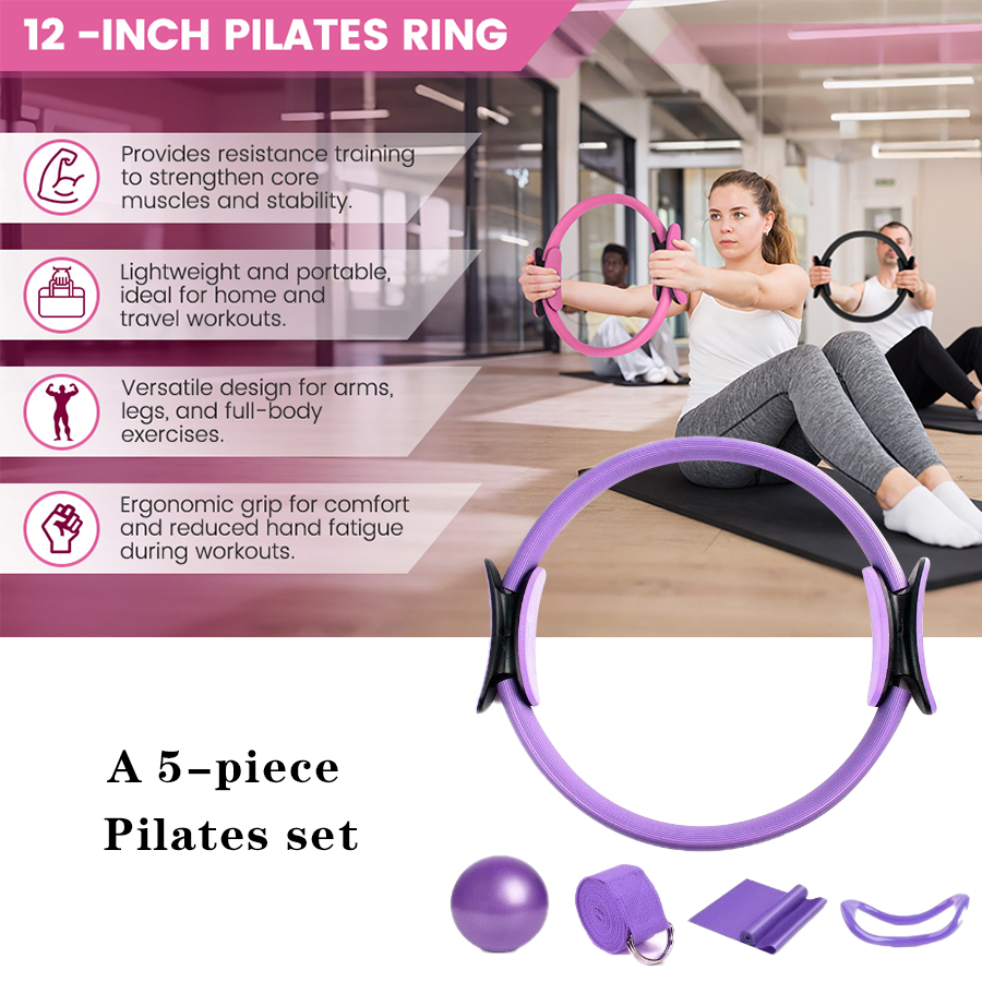 Customized LOGO 5-Piece Home G - огляд і ціна Pilates Yoga Resistance Ring